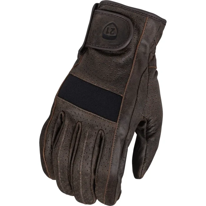 Highway 21 Jab Perforated Gloves – Brown – X-Large 489-0043X