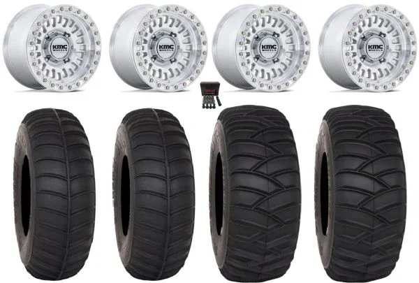 KMC Aztec Beadlock 15″ Wheels Mh +38mm/+0mm 32″ SS365 Tires Can-Am Maverick X3 / Honda Pioneer 1000 / Talon