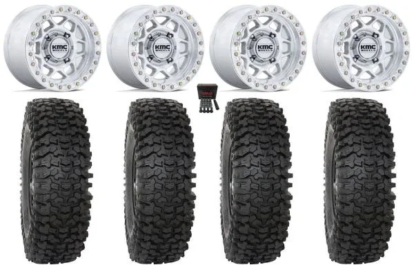 KMC Torx Bdlk 15″ Wheels Mh +0mm 32″ RC500S Sticky Tires Polaris Sportsman / RZR / Ranger