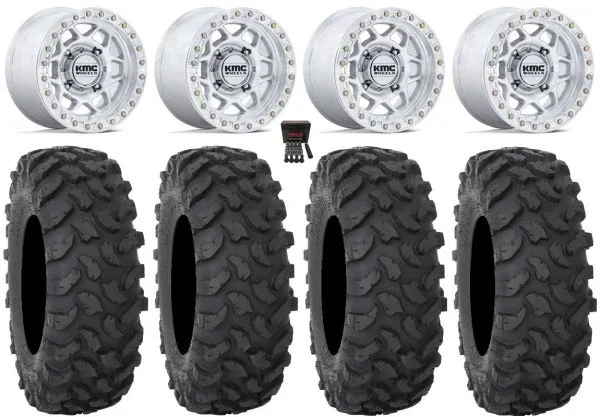 KMC Torx Bdlk 15″ Wheels Mh +38mm 33″ XTR370 Tires Can-Am Commander Maverick Renegade Outlander Defender
