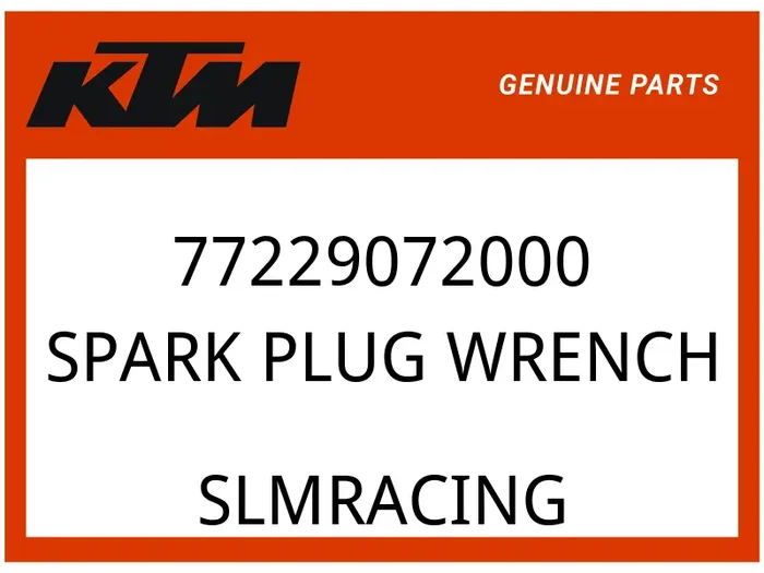 KTM OEM Part 77229072000 SPARK PLUG WRENCH