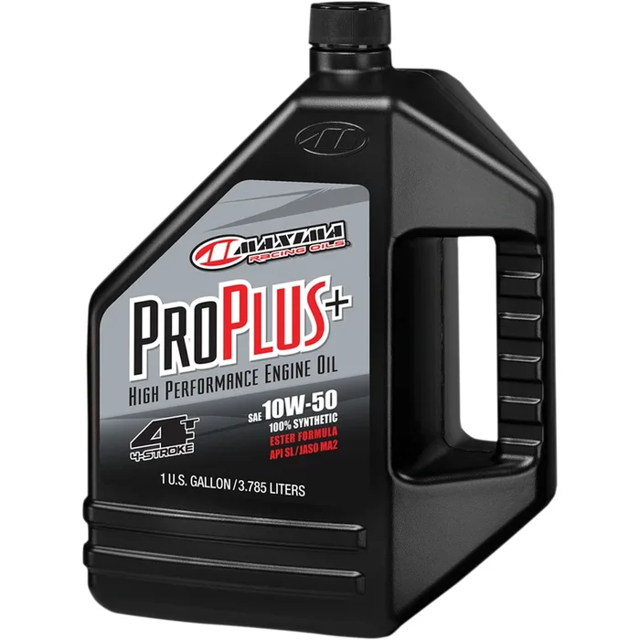 MAXIMA RACING OIL 3601-0315 30-199128 Pro Plus+ Synthetic 4T Engine Oil Pro Plus+ 4T Oil – 10W-50 – 1 U.S. gal.