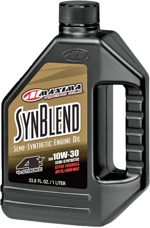 Maxima Racing Oil 78-98741 30-32901B SYNTHETIC BLEND MOTOR OIL 4T 10W30 1L 12/CASE