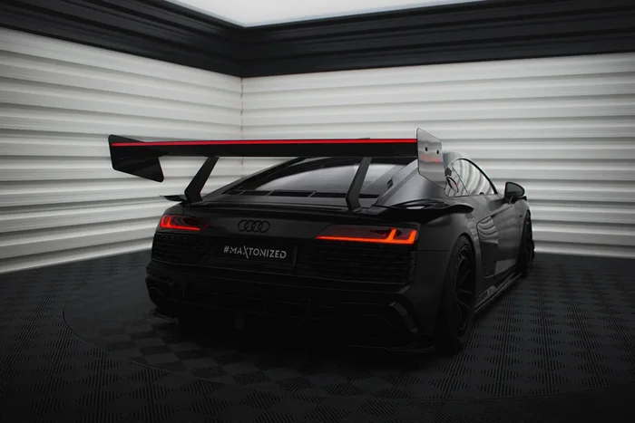 Maxton Design Carbon Spoiler + LED Audi R8 Mk2 CF-AU-R8-2F-WING4-245-P+LED