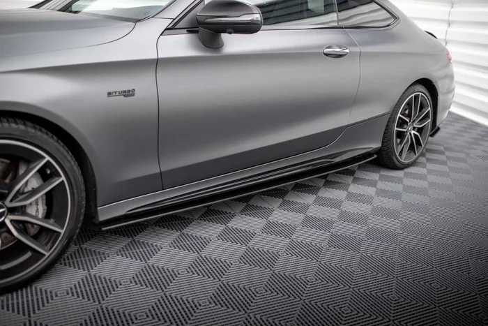 Maxton Design Street Pro Side Skirts Diffusers Mercedes-AMG C43 Coupe / Cabrio C205 Facelift / A205 Facelift MEC205F43CCNC-SD1B