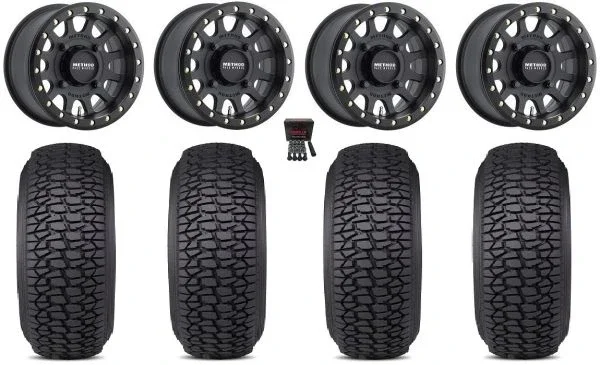 Method 401 Bdlk 14″ Wheels Bk 5+2 28″ Regulator 2 Tires Polaris RZR XP 1000 / PRO XP / Ranger XP 900/1000