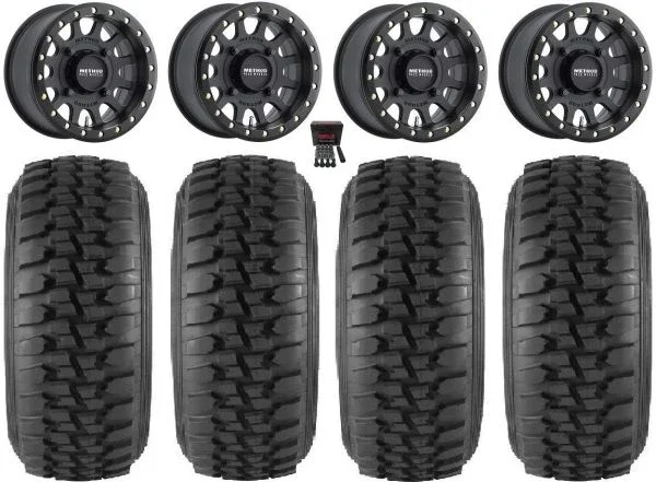 Method 401 Bdlk 15″ Wheels Bk 5+2 32″ Desert Series Tires Polaris RZR XP 1000 / PRO XP / Ranger XP 900/1000