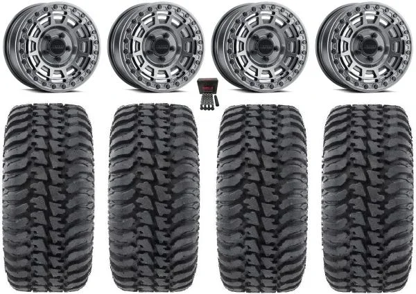 Method 415 Bdlk 15″ Wheels Gr +38mm 32″ Regulator Tires CFMoto UForce U10 Pro / U10 XL Pro / ZForce Z10 / Z10-4