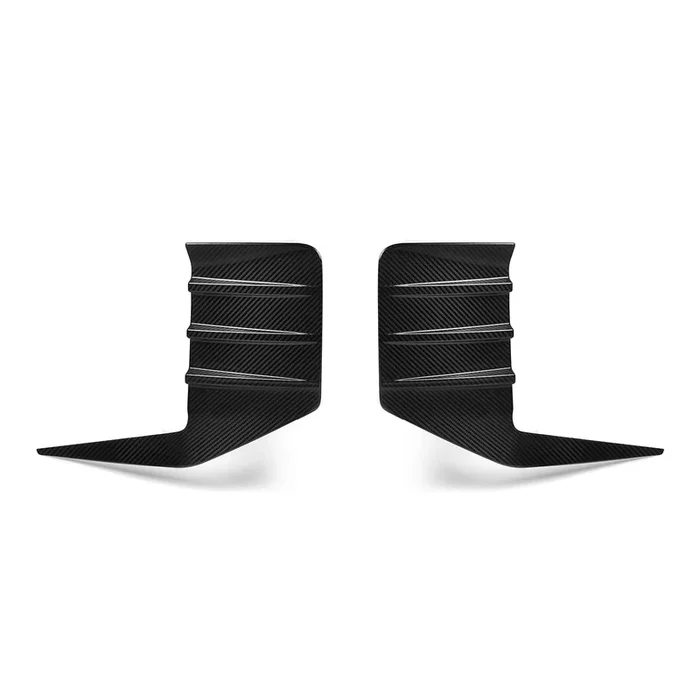 MHC+ BMW M2 G87 Performance Style Rear Rear Bumper Inserts In Pre Preg Gloss Carbon Fibre (G87)