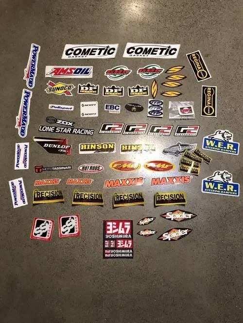 MIXED RACING DECALS STICKER LOT DIRTBIKE MX MOTOCROSS Atv GNCC