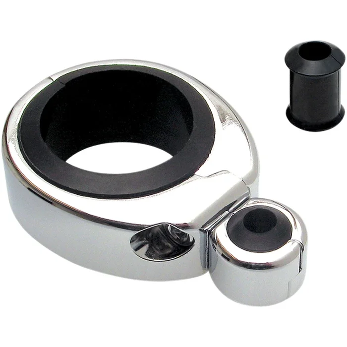 Motion Pro Cable Clamp 1 1/4 “-1 1/2 ” Single Throttle/Clutch Chrome [MPN: 11-0041]