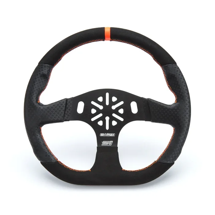MPI SimMax GT Steering Wheel – 13 in Diameter – 1-1/4 in Dish – 3-Spoke – Black