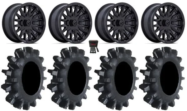 MSA Creed 16″ Wheels Black 35″ Interforce II Tires Polaris RZR XP 1000 / PRO XP / Ranger XP 900/1000