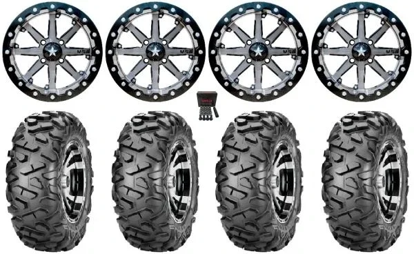 MSA Lok 14″ ATV Wheels 28″ BigHorn Tires Sportsman 550 850 1000