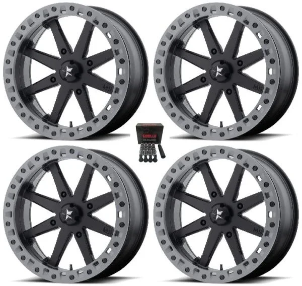 MSA M31 Lok2 UTV Wheels/Rims Black 18″ Polaris RZR 1000 XP / Ranger XP 900/1000