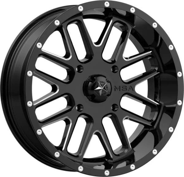 MSA M35 Bandit 18×7 ATV/UTV Wheel – Milled (4/156) +0mm [M35-018756M]