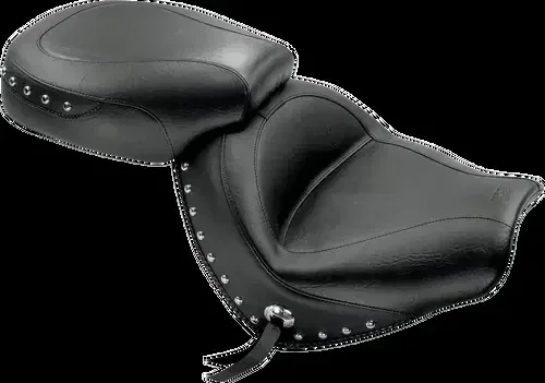 MUSTANG Fits Seat – Wide – Touring – Without Backrest – Two- Piece – Chrome