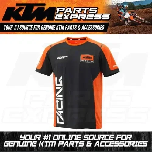 NEW KTM BLACK/ORANGE RACING TEAM T-SHIRT SIZE MEDIUM 3PW240004103