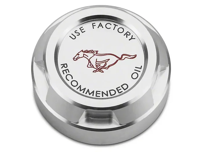 Oil Cap Cover (Billet) for Mustang 2.3L EcoBoost 2015-22 | #FR3Z-6766-BL-E | Drake Muscle Cars