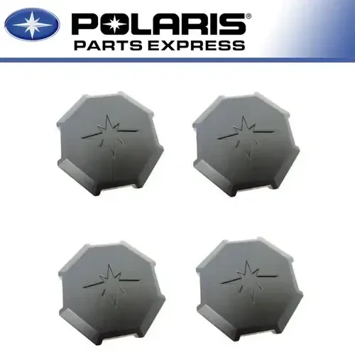 POLARIS BLACK RIM WHEEL CAPS 4 PACK RZR XP 4 900 1000 1522216-655 OEM OEM NEW