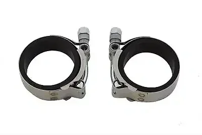 Power Intake Manifold Clamp Kit with Flat Seals for Harley Davidson by V-Twin