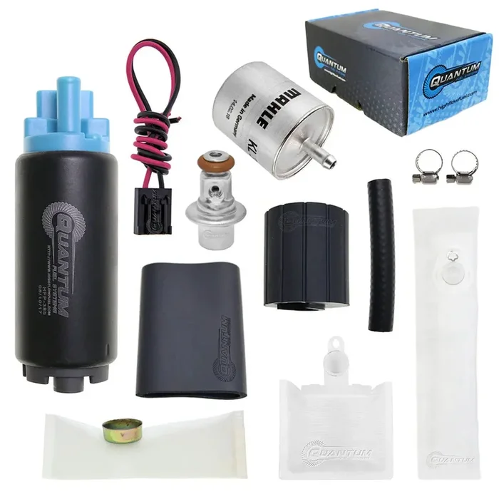 QFS OEM Replacement In-Tank EFI Fuel Pump w/ Fuel Pressure Regulator, Fuel Filter, Strainer, HFP-385-UR2F4