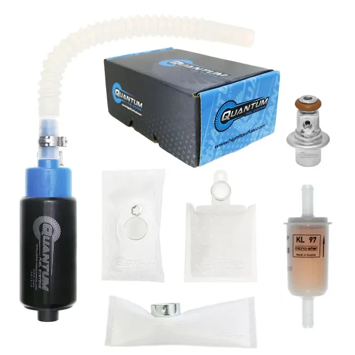 QFS OEM Replacement In-Tank EFI Fuel Pump w/ Fuel Pressure Regulator, Fuel Filter, Strainer, HFP-389-UR4F