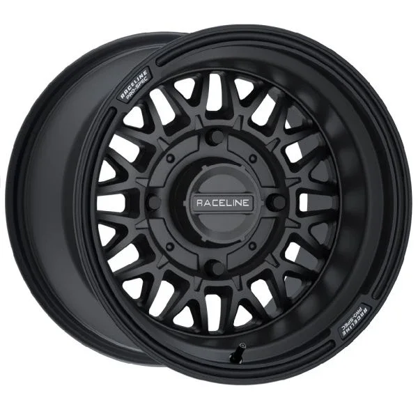 Raceline Omega 15×7 ATV/UTV Wheel – Satin Black (4/156) +10mm [A13B-57056+10]