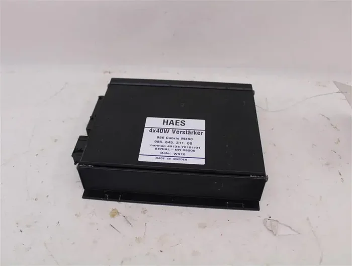 RADIO AMPLIFIER Boxster Boxster S 1999 99 2000 00 2001 01 2002 02 – 934469