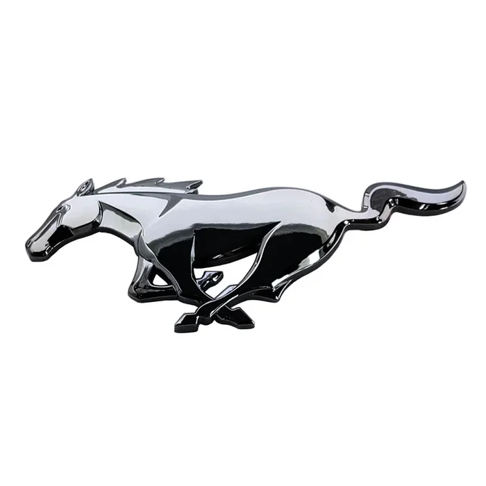 Rear Pony Emblem (Black Chrome) for Mustang 2015-23 | #EM0005RHRBC | Ford