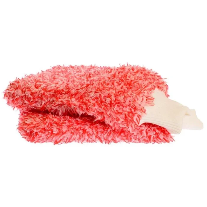 Red/White Luxury Wash Mitt