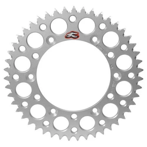 Renthal 50T Aluminum Rear Sprocket – Silver / 1987-2008 Suzuki RM125/250