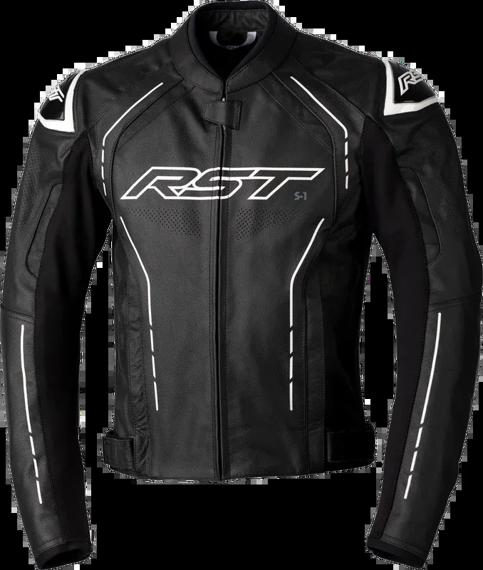Rst 556-2977354 102977WHI-54 S1 CE JACKET BLACK/BLACK/WHITE LEATHER 5XL
