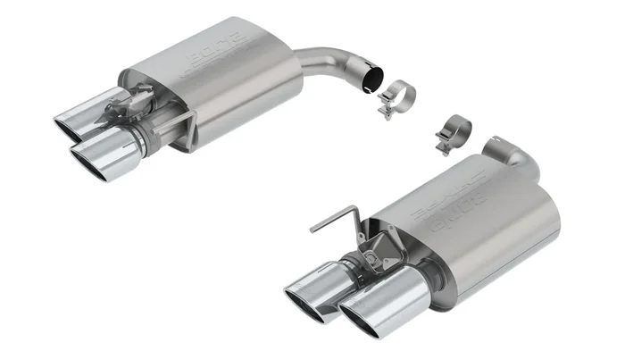 S-Type Axle-Back Exhaust (Chrome Tips) for Mustang 5.0L GT 2018-23 | #11951 | Borla