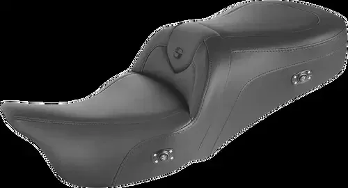 SADDLEMEN Heated RoadSofa* Fits Seat – Without Backrest – Black W/Black
