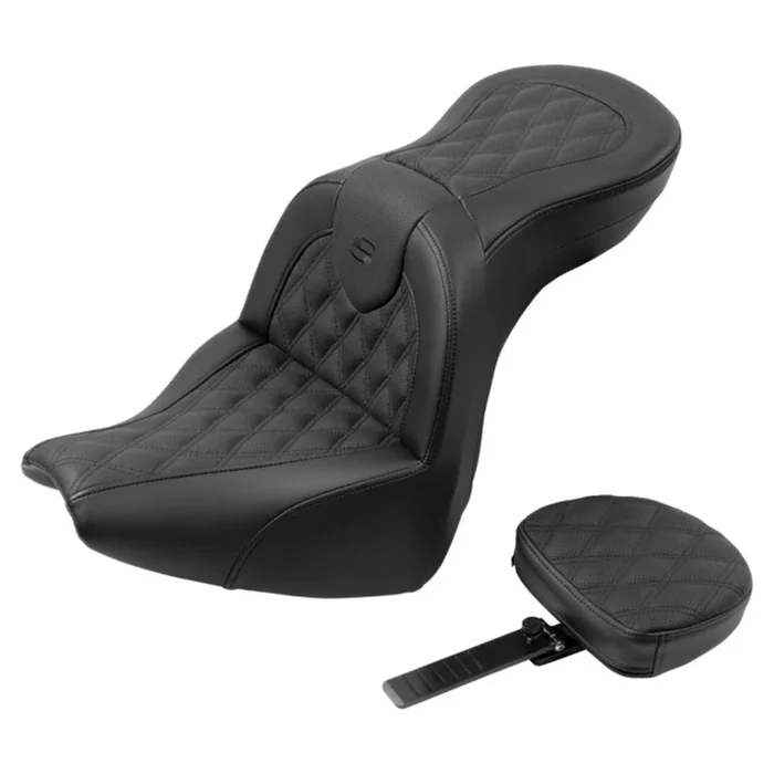 Saddlemen Roadsofa™ Seat with Backrest – Lattice Stitch – FXBR/S ’18-’20 818-31-182BR