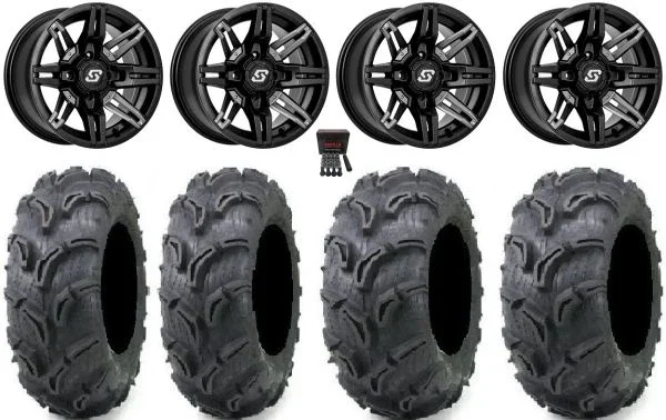 Sedona Rukus 14″ Black Wheels 28″ Zilla Tires Polaris RZR XP 1000 / PRO XP / Ranger XP 900/1000