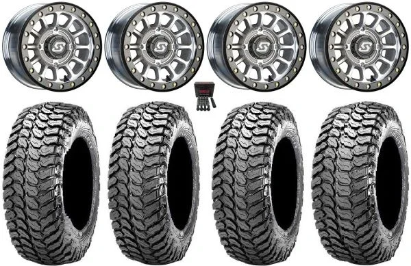 Sedona Sano Bdlk 14″ Wheels Ct +30mm 28″ Liberty Tires Sportsman 550 850 1000