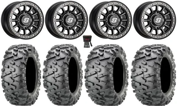 Sedona Sano Beadlock 14″ Wheels Black 28″ BigHorn 2.0 Tires Polaris RZR XP 1000 / PRO XP / Ranger XP 900/1000