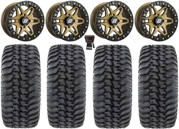 Sedona Split 6 Bdlk 14″ Wheels Br +30mm 28″ Regulator Tires Polaris RZR XP 1000 / PRO XP / Ranger XP 900/1000