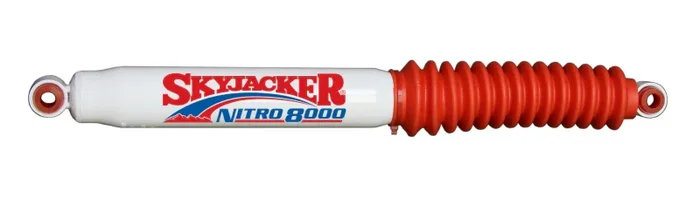Skyjacker Nitro 8000 Twintube Shock – 13.71 in Compressed / 22.58 in Extended – 2.01 in OD – White Paint N8051