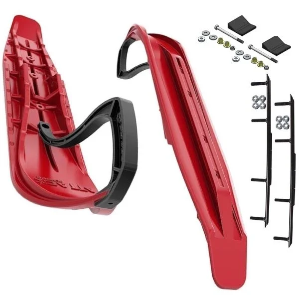 Slydog Attack 7″ Red Skis w/10″ Round Bar Complete Kit Yamaha T.S.S Pogo Stick Spindle