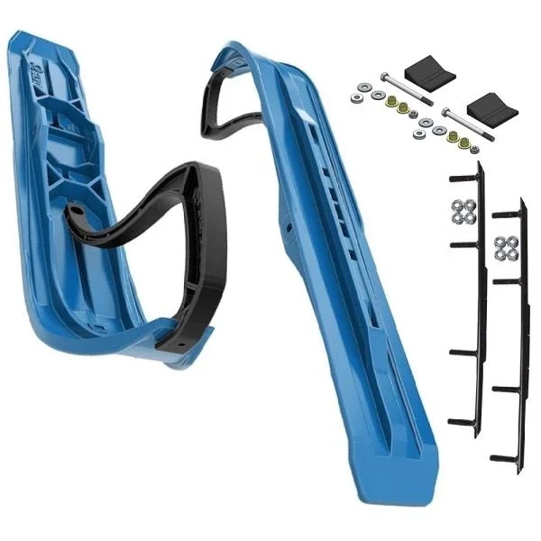 Slydog Command 6″ Octane Blue Skis w/8″ Round Bar Complete Kit Yamaha T.S.S Pogo Stick Spindle