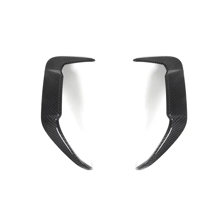 SooQoo BMW F95 X5M LCI Rear Bumper Trims In Gloss Carbon Fibre
