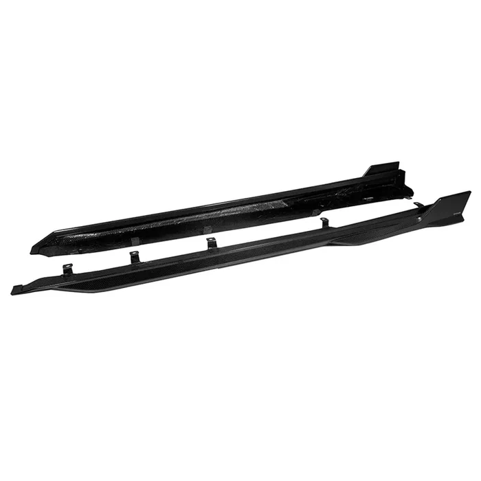 SooQoo BMW F95 X5M LCI Side Skirts In Gloss Carbon Fibre