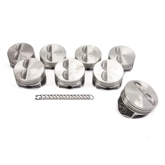 Speed Pro Hypereutectic Piston – 4.030 in Bore – 5/64 x 5/64 x 3/16 in Ring Grooves – Minus 5.00 cc – Coated Skirt – Small Block Chevy – Set of 8 H860CP30