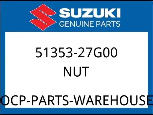 Suzuki OEM Part 51353-27G00 NUT, STEM HEAD