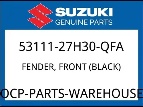 Suzuki OEM Part 53111-27H30-QFA FENDER, FRONT (BLACK)