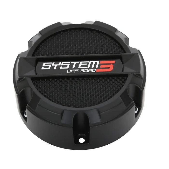 System 3 Center Cap – Fits ST-4, ST-5, SB-4, SB-5 – Matte Black CAPS3-140