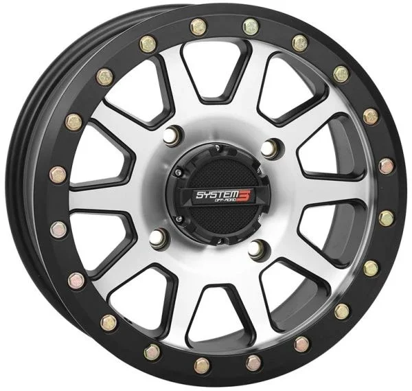 System 3 SB-3 Beadlock 14×10 Wide UTV Wheel – Machined (4/156) 5+5 [14S3-20561]